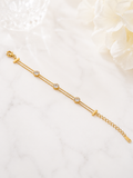 Golden Triple Crystal Bracelet