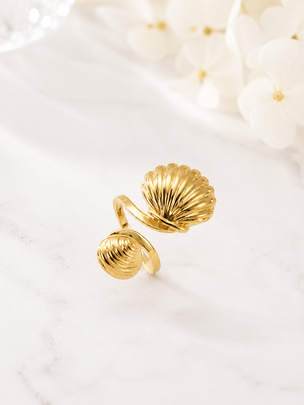 Seashell Open Ring