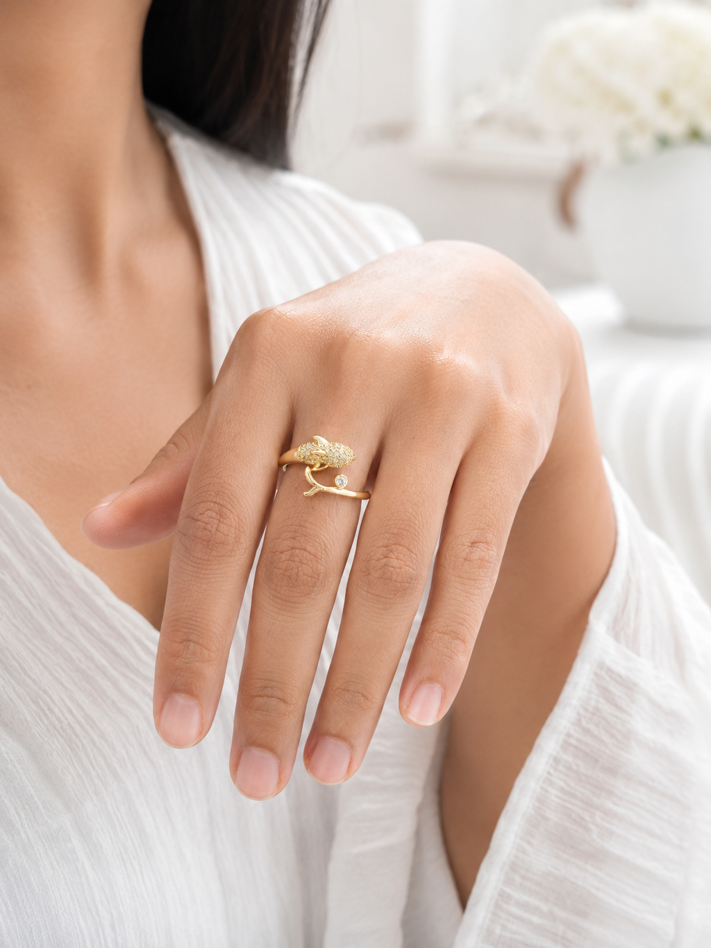 Crystal Serpent Ring