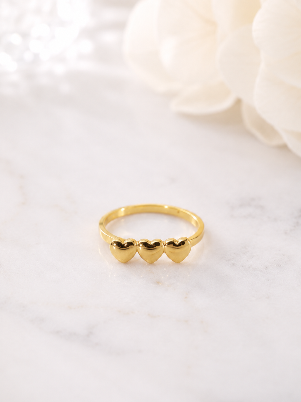 Triple Heart Ring