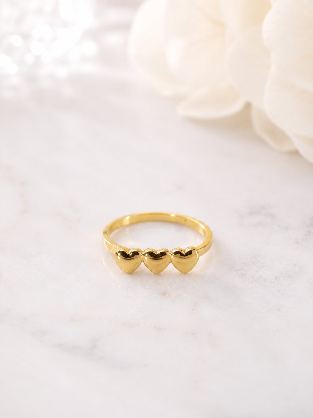 Triple Heart Ring