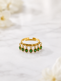Green Charm Ring