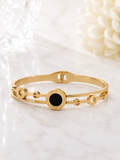 Golden Eclipse Bangle Bracelet